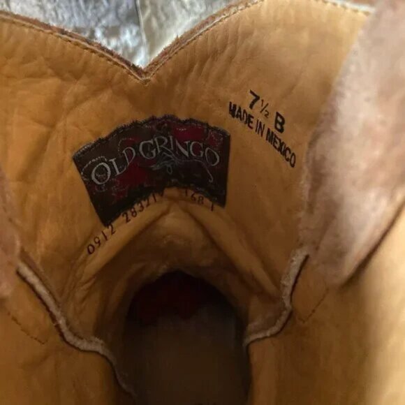 Like NEW Old Gringo Women's Leopartido 10" Cowboy Boots Sz 7.5 B - Picture 6 of 6